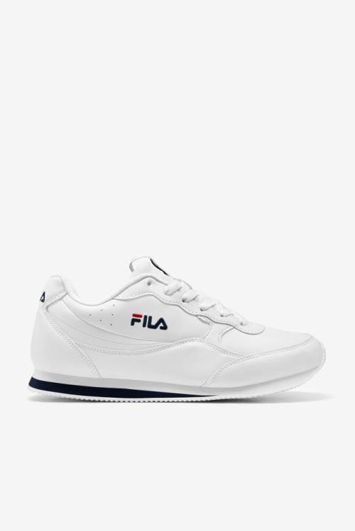 Zapatillas Fila Panzia Hombre Blancas Azul Marino Rojas | Fila895JB