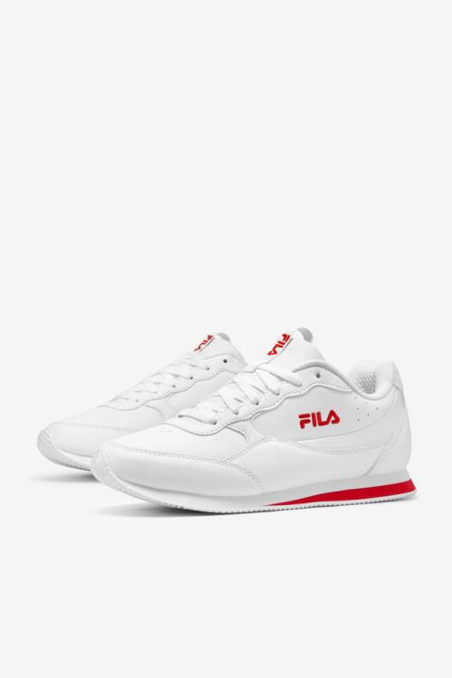 Zapatillas Fila Panzia Hombre Blancas Rojas Blancas | Fila320QC