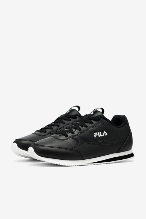 Zapatillas Fila Panzia Hombre Negras Blancas | Fila901KP