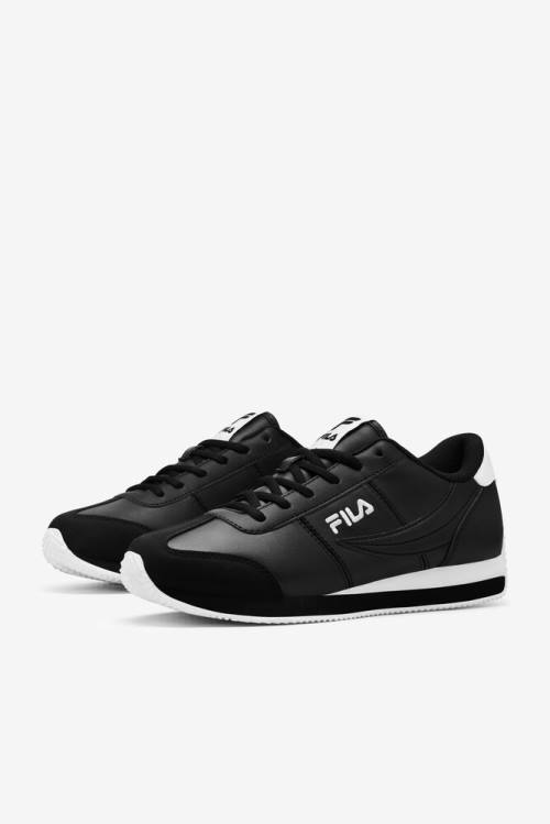 Zapatillas Fila Province Hombre Negras Blancas | Fila934XJ