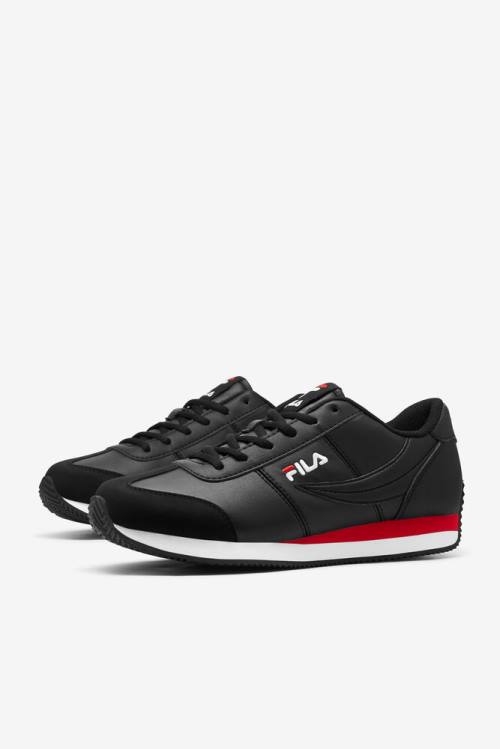 Zapatillas Fila Province Hombre Negras Rojas Blancas | Fila462VB