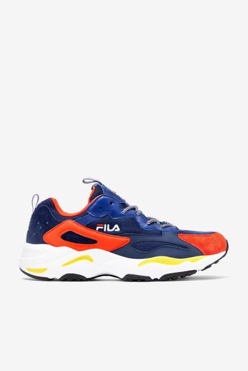 Zapatillas Fila Ray Tracer Hombre Azul Marino Azules Rojas | Fila625JZ