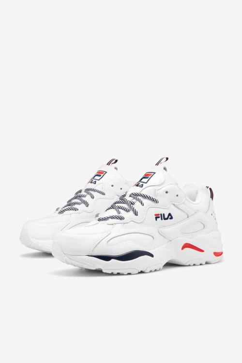 Zapatillas Fila Ray Tracer Hombre Blancas Azul Marino Rojas | Fila079IX