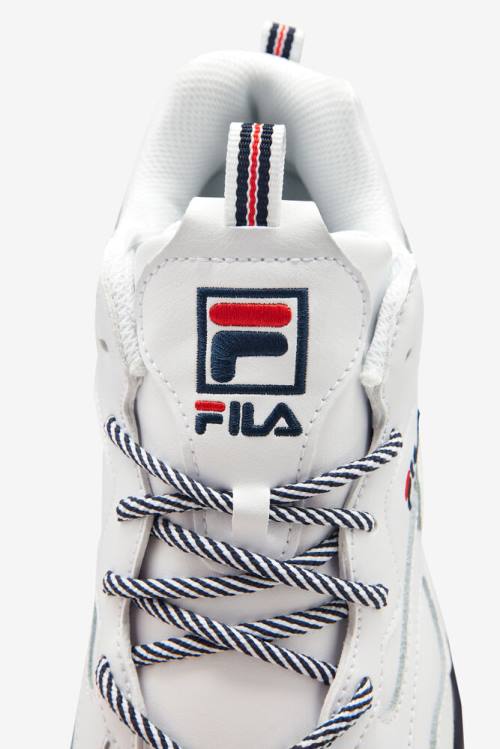 Zapatillas Fila Ray Tracer Hombre Blancas Azul Marino Rojas | Fila079IX