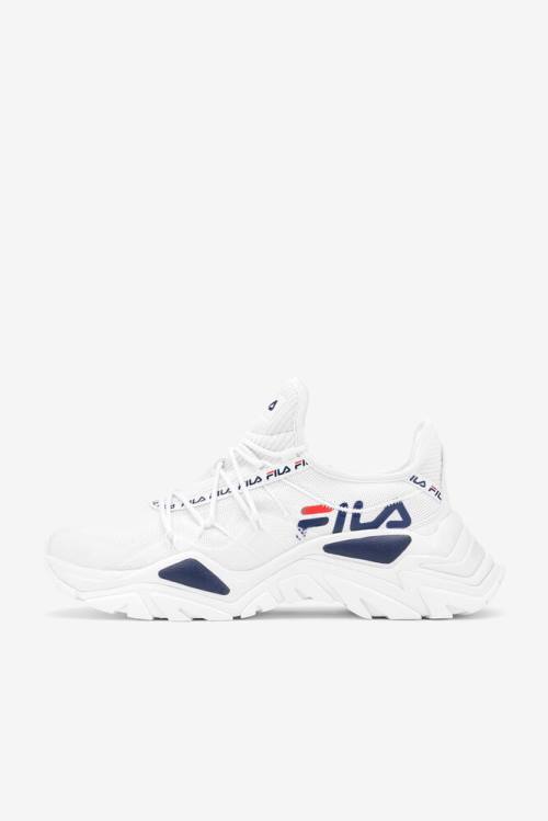 Zapatillas Fila Relectrove Premium Hombre Blancas Azul Marino Rojas | Fila830VH