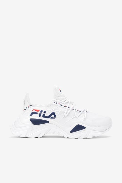 Zapatillas Fila Relectrove Premium Hombre Blancas Azul Marino Rojas | Fila830VH