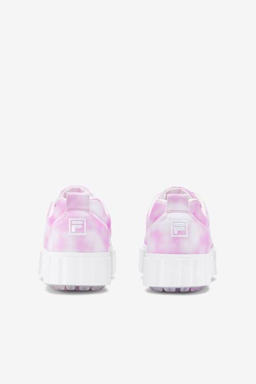 Zapatillas Fila Sandblast Low Mottled Tie Dye Mujer Lavanda Blancas | Fila617EW