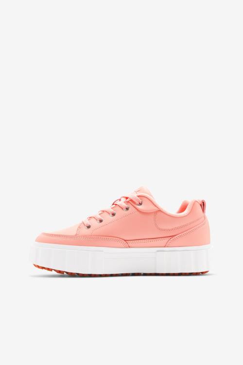 Zapatillas Fila Sandblast Low Mujer Albaricoque Rosas Blancas | Fila986WJ