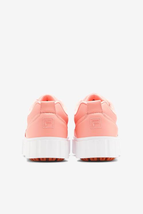 Zapatillas Fila Sandblast Low Mujer Albaricoque Rosas Blancas | Fila986WJ