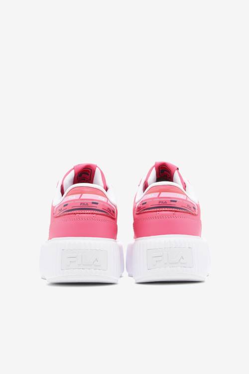 Zapatillas Fila Sandblast Oversole Rolando Mujer Rosas Blancas Rosas | Fila690RN