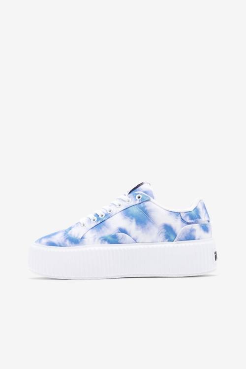 Zapatillas Fila Sandblast Oversole Tie Dye Mujer Azules Oscuro Blancas | Fila061XU