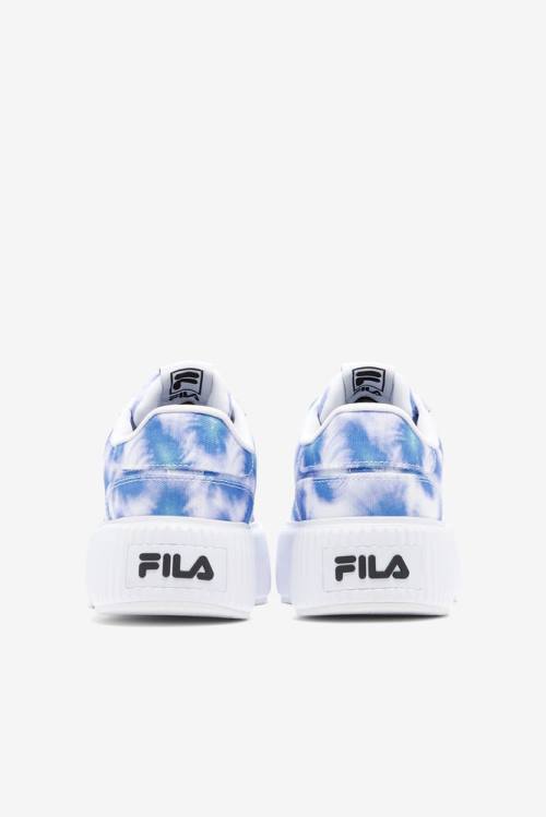 Zapatillas Fila Sandblast Oversole Tie Dye Mujer Azules Oscuro Blancas | Fila061XU