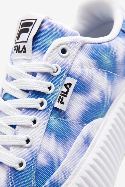 Zapatillas Fila Sandblast Oversole Tie Dye Mujer Azules Oscuro Blancas | Fila061XU