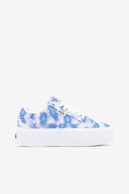 Zapatillas Fila Sandblast Oversole Tie Dye Mujer Azules Oscuro Blancas | Fila061XU