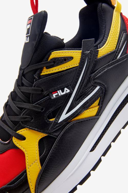 Zapatillas Fila Sandenal Hombre Rojas Negras Limón | Fila601IE