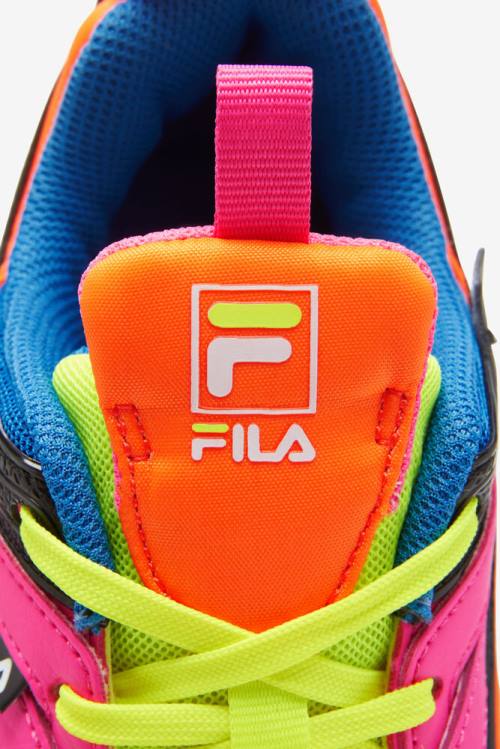 Zapatillas Fila Sandenal Mujer Amarillo Rosas Azules | Fila458ZO