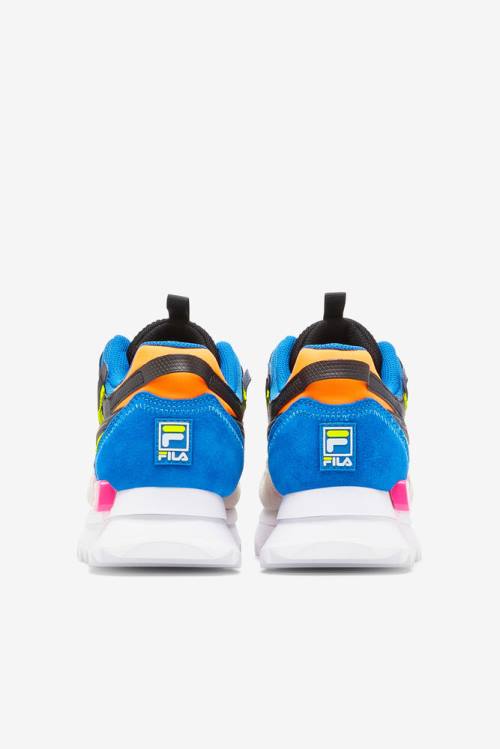 Zapatillas Fila Sandenal Orbit Mujer Amarillo Rosas Azules | Fila697UI