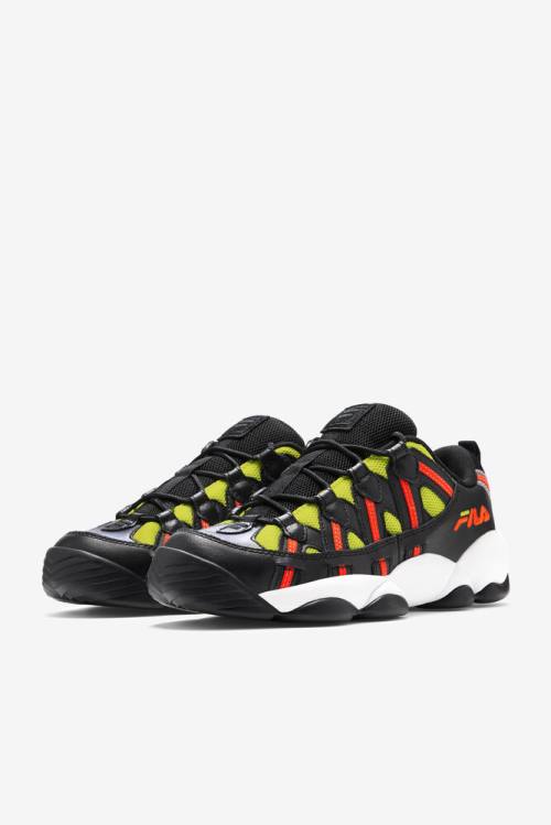 Zapatillas Fila Stackhouse Spaghetti Hombre Negras Naranjas | Fila198VJ