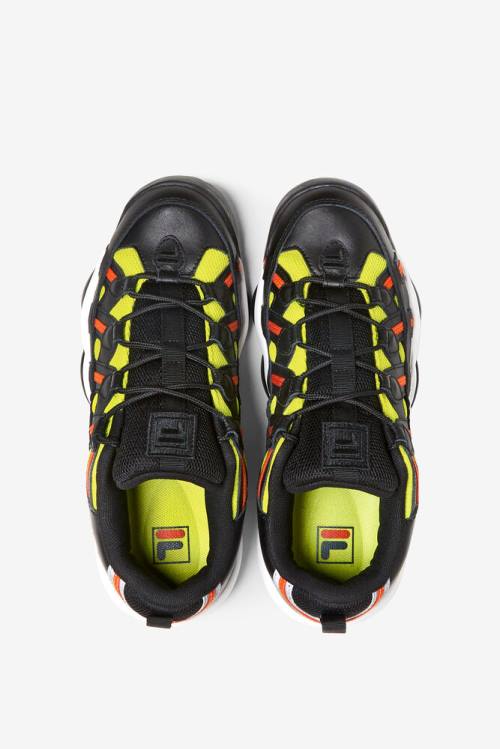 Zapatillas Fila Stackhouse Spaghetti Hombre Negras Naranjas | Fila198VJ