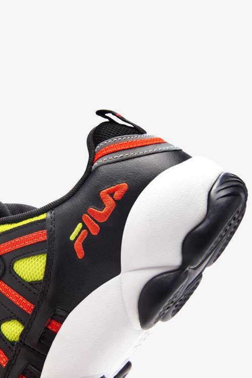 Zapatillas Fila Stackhouse Spaghetti Hombre Negras Naranjas | Fila198VJ