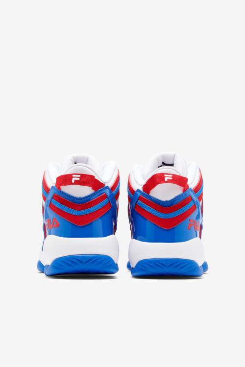 Zapatillas Fila Stackhouse Spaghetti Hombre Blancas Rojas Azules | Fila207QY