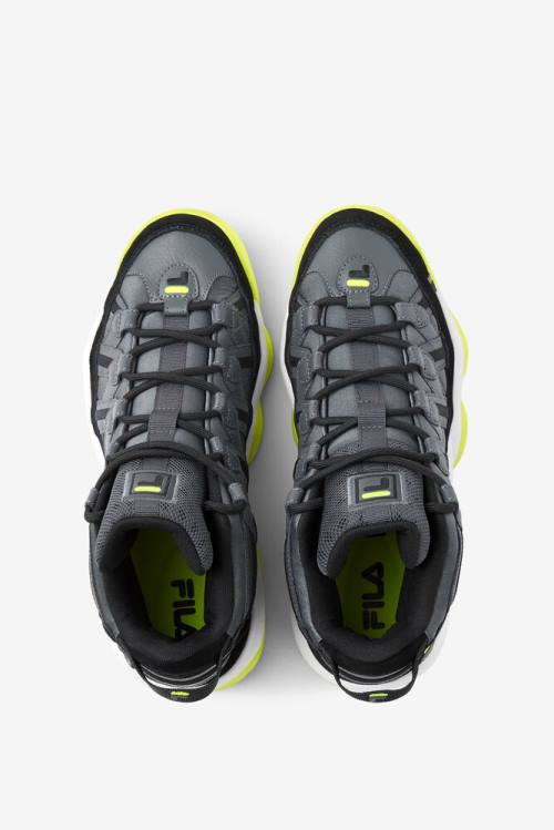 Zapatillas Fila Stackhouse Spaghetti Hombre Gris Oscuro Negras Amarillo | Fila275ES