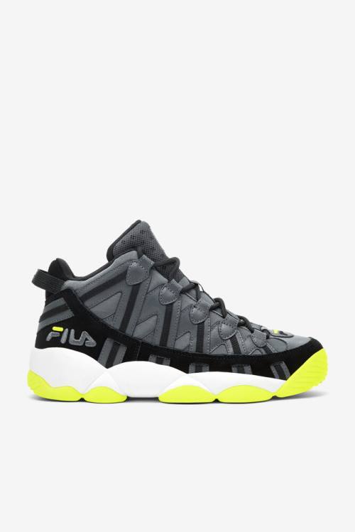 Zapatillas Fila Stackhouse Spaghetti Hombre Gris Oscuro Negras Amarillo | Fila275ES