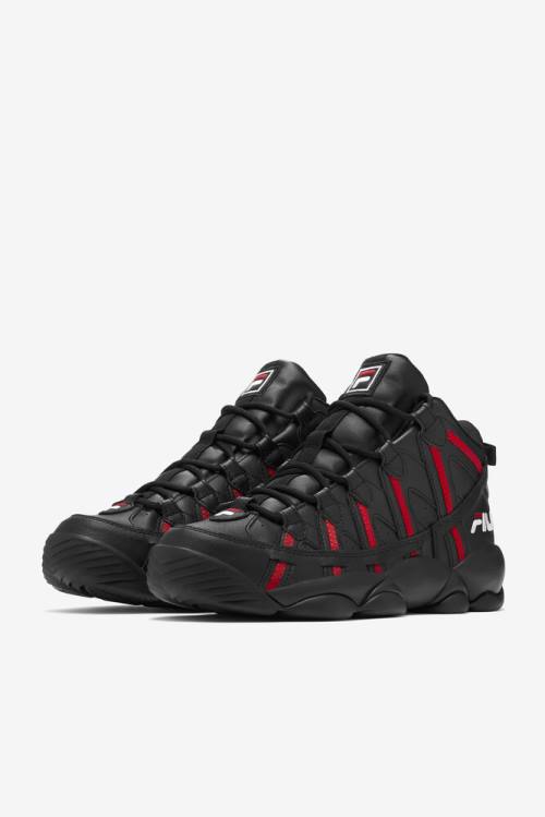 Zapatillas Fila Stackhouse Spaghetti Hombre Negras Rojas Blancas | Fila307OL