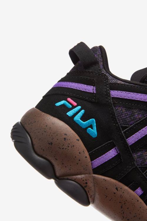 Zapatillas Fila Stackhouse Spaghetti Hombre Negras Moradas | Fila324WE