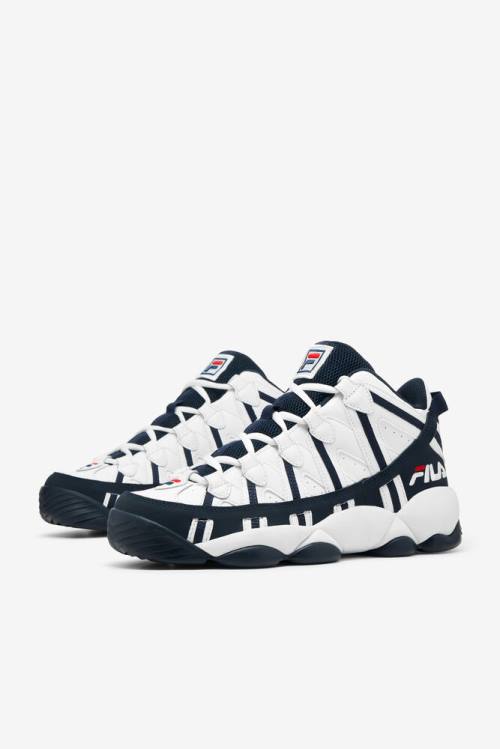 Zapatillas Fila Stackhouse Spaghetti Hombre Blancas Azul Marino Rojas | Fila437EX