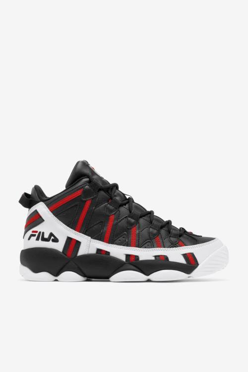 Zapatillas Fila Stackhouse Spaghetti Hombre Blancas Negras Rojas | Fila796XO