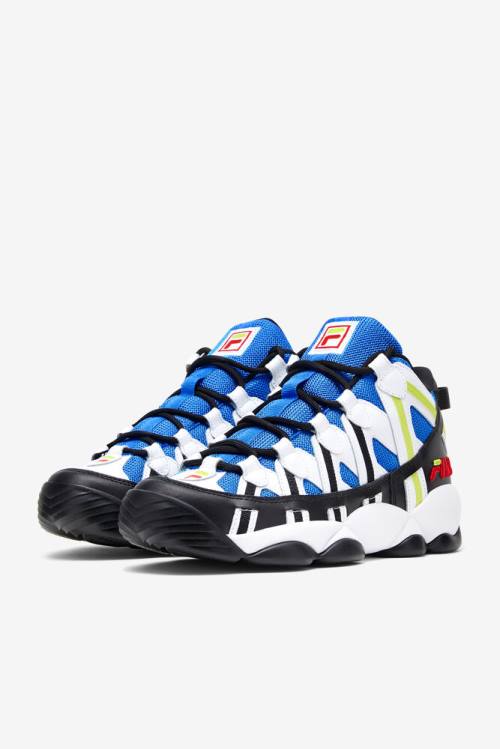 Zapatillas Fila Stackhouse Spaghetti Hombre Blancas Negras Azules | Fila890KJ