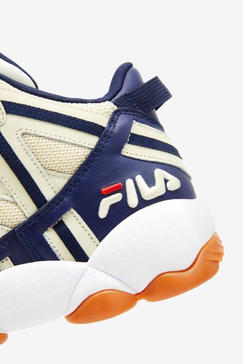 Zapatillas Fila Stackhouse Spaghetti Hombre Creme Blancas Azul Marino | Fila905GL