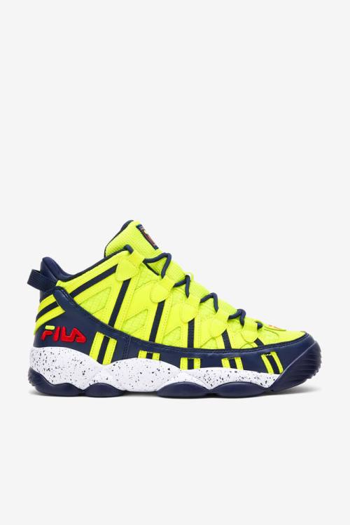 Zapatillas Fila Stackhouse Spaghetti Hombre Amarillo Azul Marino Blancas | Fila928BH