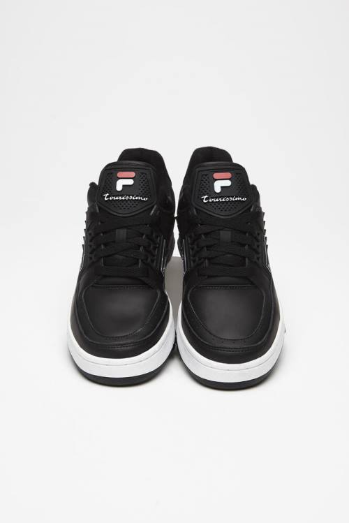 Zapatillas Fila Tourissimo Low Hombre Negras Blancas Rojas | Fila234IC