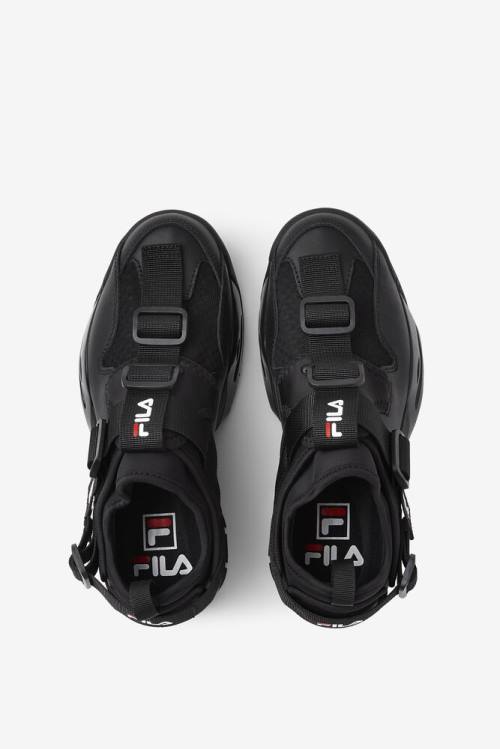 Zapatillas Fila Unit Le Mujer Negras Blancas | Fila745VC