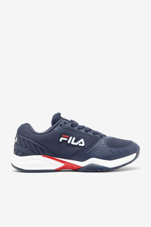 Zapatillas Fila Volley Zone Hombre Azul Marino Rojas Blancas | Fila164AB