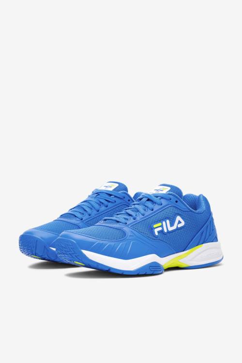 Zapatillas Fila Volley Zone Hombre Azules Blancas Amarillo | Fila386CP