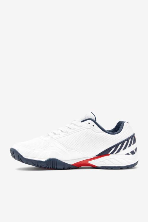 Zapatillas Fila Volley Zone Hombre Blancas Azul Marino Rojas | Fila467VE