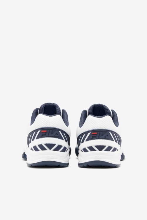 Zapatillas Fila Volley Zone Hombre Blancas Azul Marino Rojas | Fila467VE