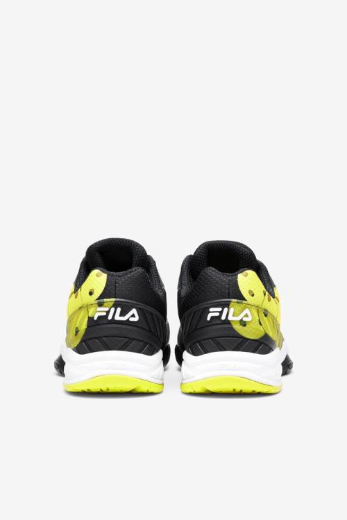 Zapatillas Fila Volley Zone Hombre Negras Blancas Amarillo | Fila750MA