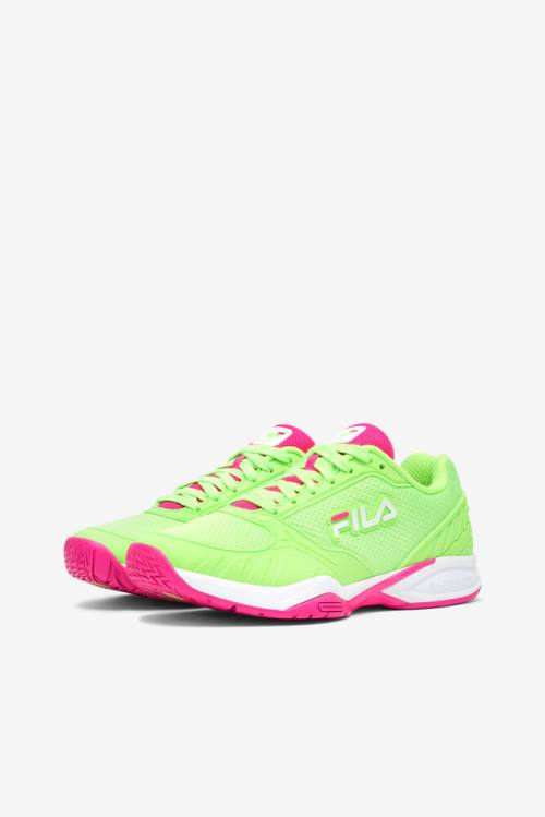 Zapatillas Fila Volley Zone Mujer Verde Blancas Rosas | Fila570JK