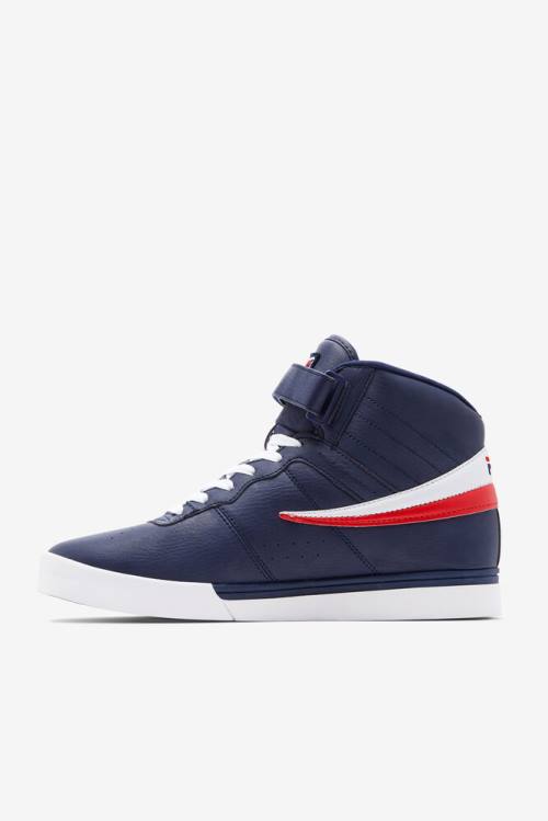 Zapatillas Fila Vulc 13 Hombre Azul Marino Blancas Rojas | Fila845KI