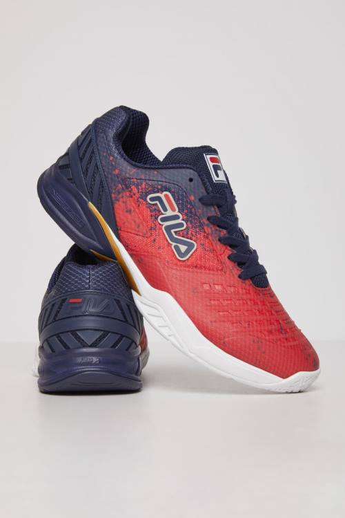 Zapatos de Tenis Fila Axilus 2 Energized Hombre Azul Marino Rojas Blancas | Fila125RG