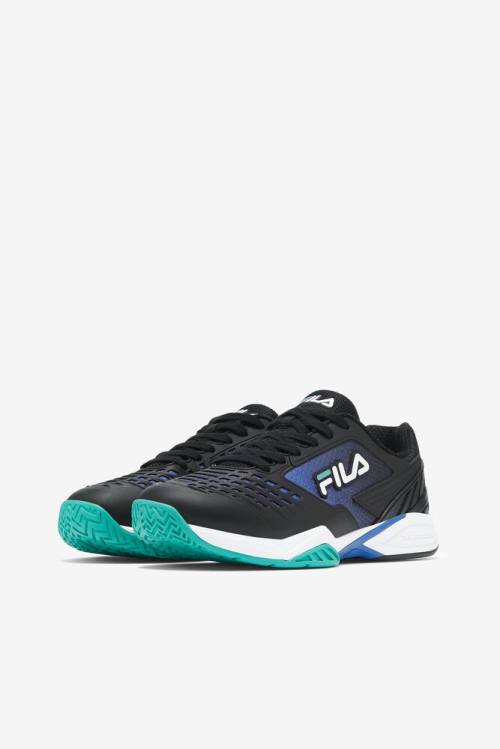 Zapatos de Tenis Fila Axilus 2 Energized Mujer Negras Azules Turquesa | Fila654TB