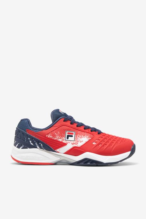 Zapatos de Tenis Fila Axilus 2 Energized Le Hombre Rojas Blancas Azul Marino | Fila681NQ