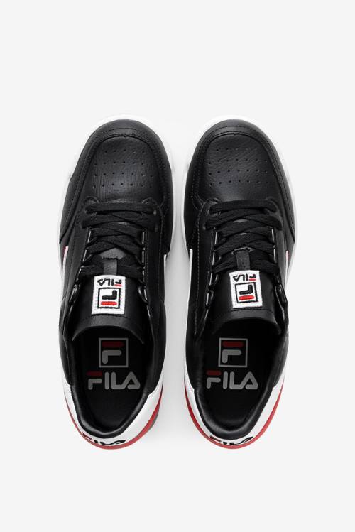 Zapatos de Tenis Fila Original Tenis Hombre Negras Blancas Rojas | Fila098VO