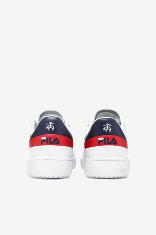 Zapatos de Tenis Fila Original Tenis Lx X Brooks Brothers Mujer Blancas Azul Marino Rojas | Fila632TE