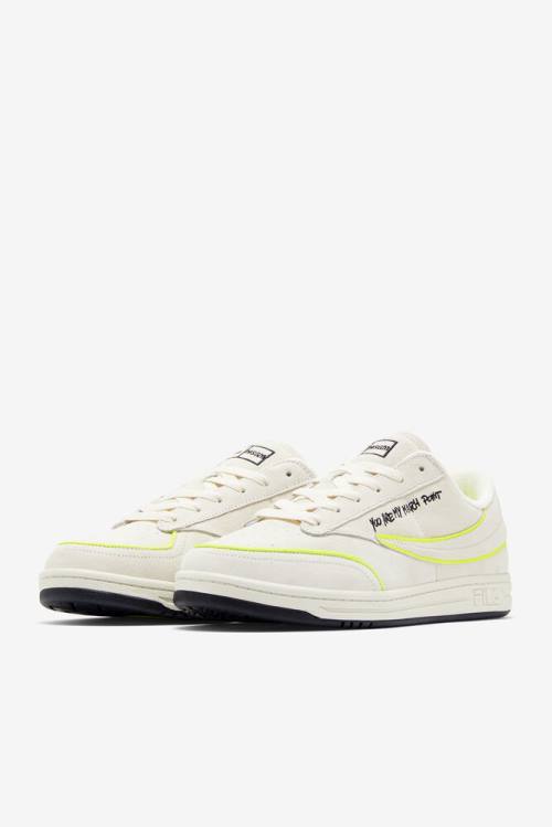 Zapatos de Tenis Fila Tenis 88 Premium X Msgm Hombre Blancas Negras Amarillo | Fila529YZ