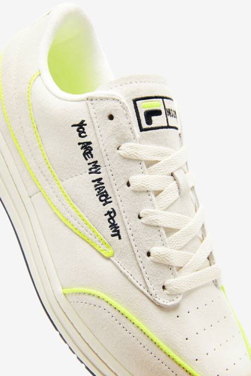 Zapatos de Tenis Fila Tenis 88 Premium X Msgm Hombre Blancas Negras Amarillo | Fila529YZ